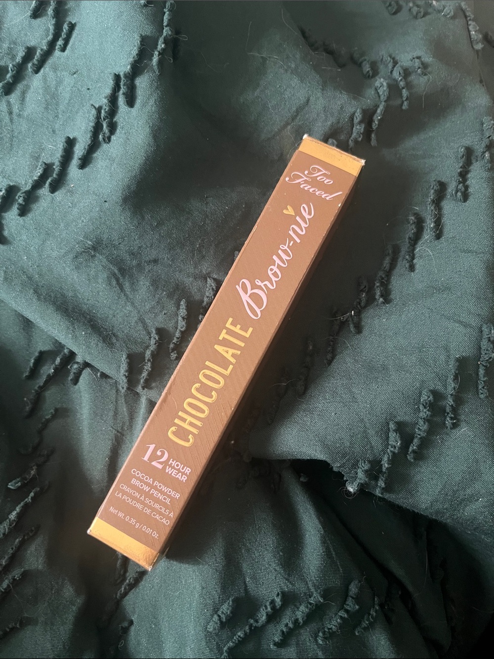 Too Faced Chocolate Brow-nie Brow Pencil in in soft Brown NIB
